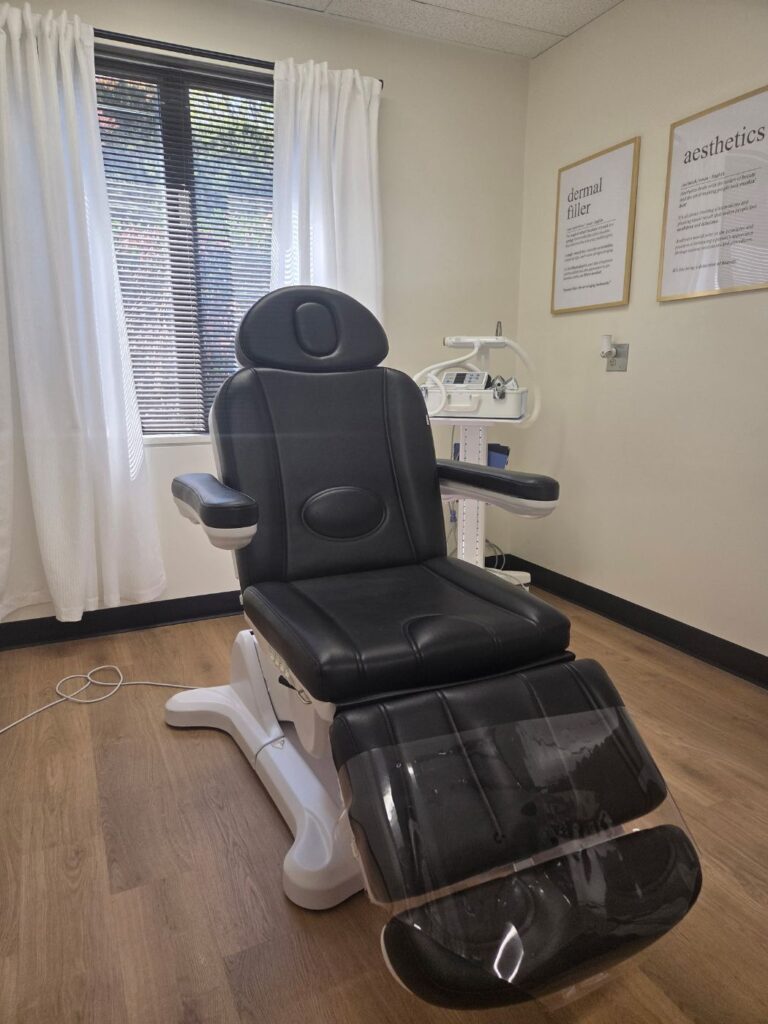 Treatment room at The Aesthetics & Wellness Studio, Upper Marlboro MD